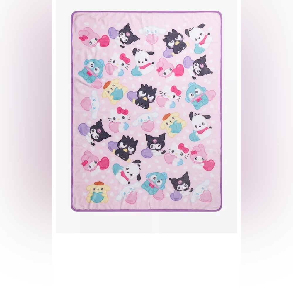 Hello Kitty And Friends Heart Throw Blanket